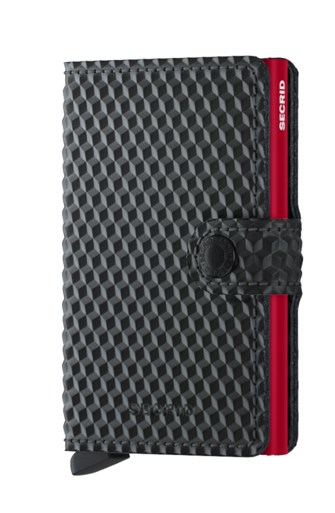 Secrid Miniwallet Cubic Black Red Front