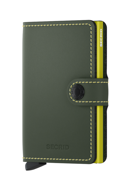 Secrid Miniwallet Matte Greenlime Front