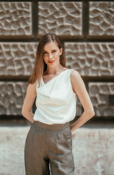 Rb Silk Blouse White4